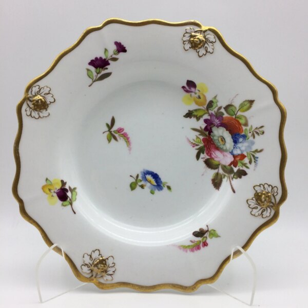 Superb Hand Painted Antique ‘Ridgway’ Porcelain Plate (C1820/30’s)