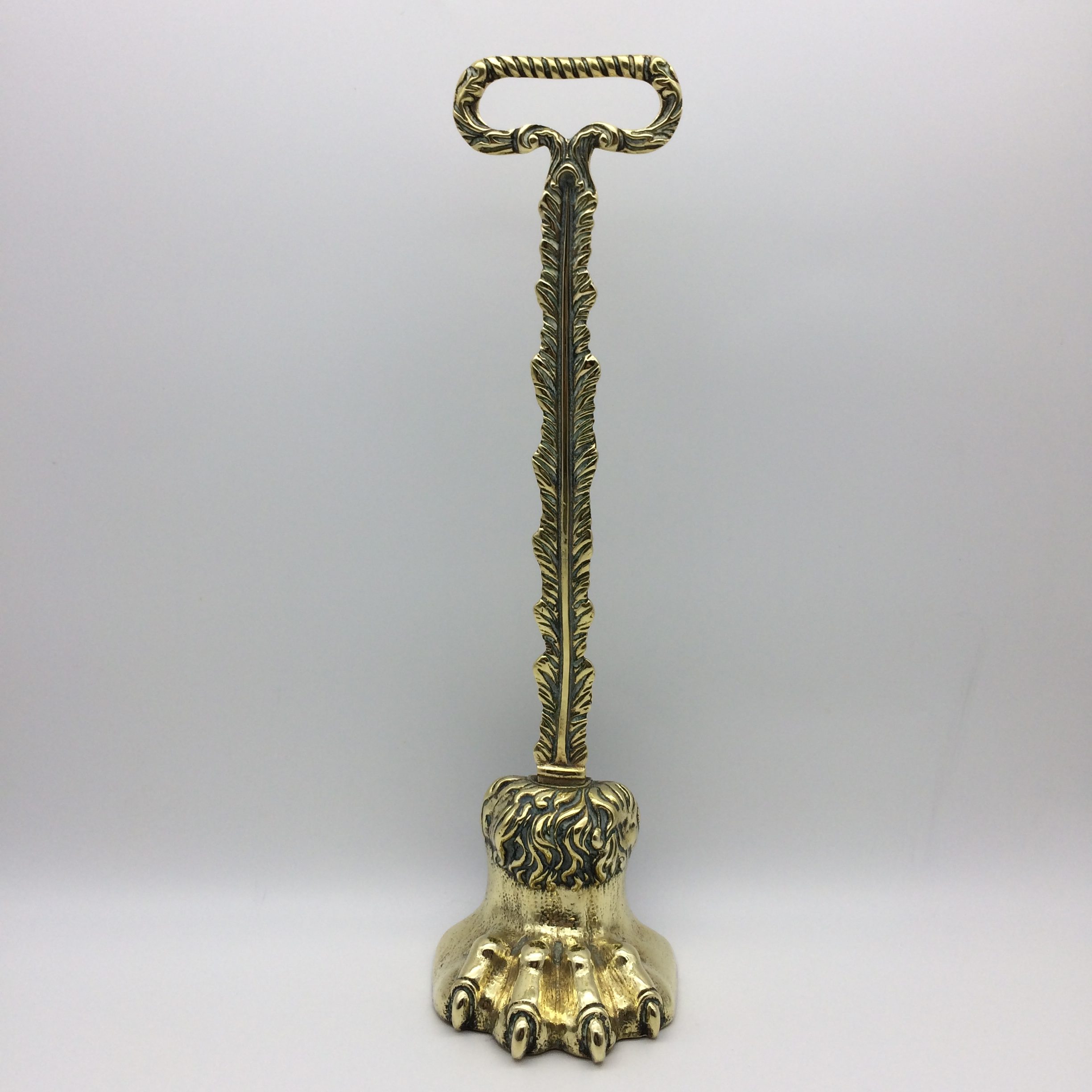 Impressive Antique ‘Brass Lions Paw’ Doorstop (1830-1860)