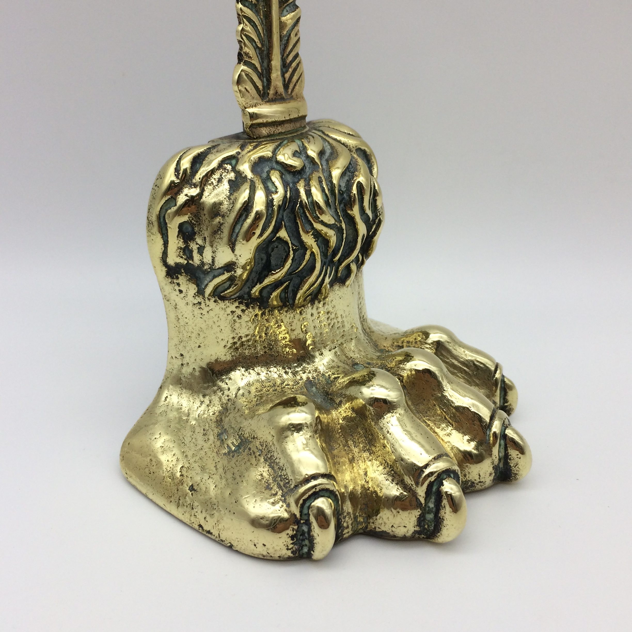 Impressive Antique ‘Brass Lions Paw’ Doorstop (1830-1860) - Image 4