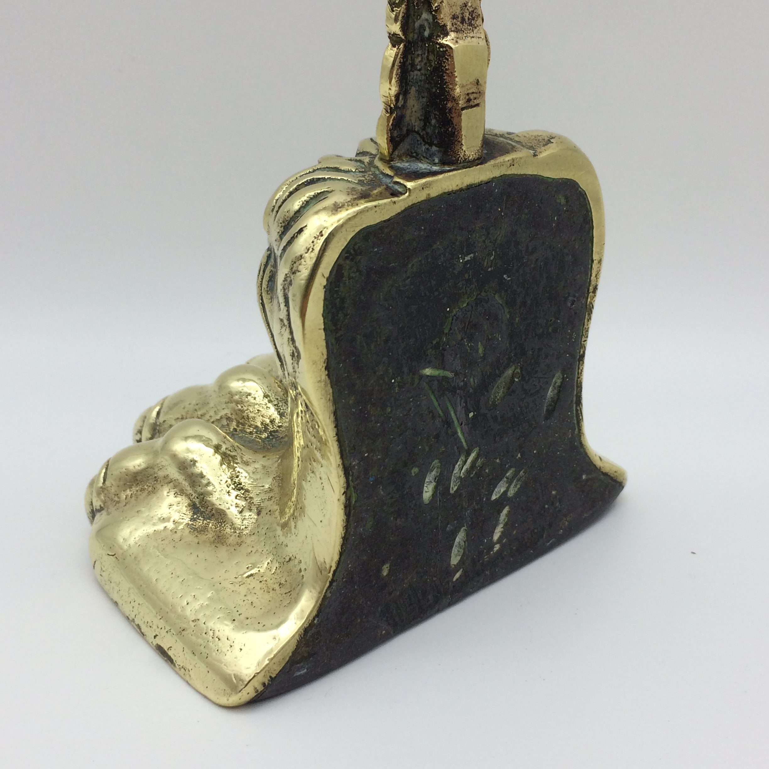Impressive Antique ‘Brass Lions Paw’ Doorstop (1830-1860) - Image 6