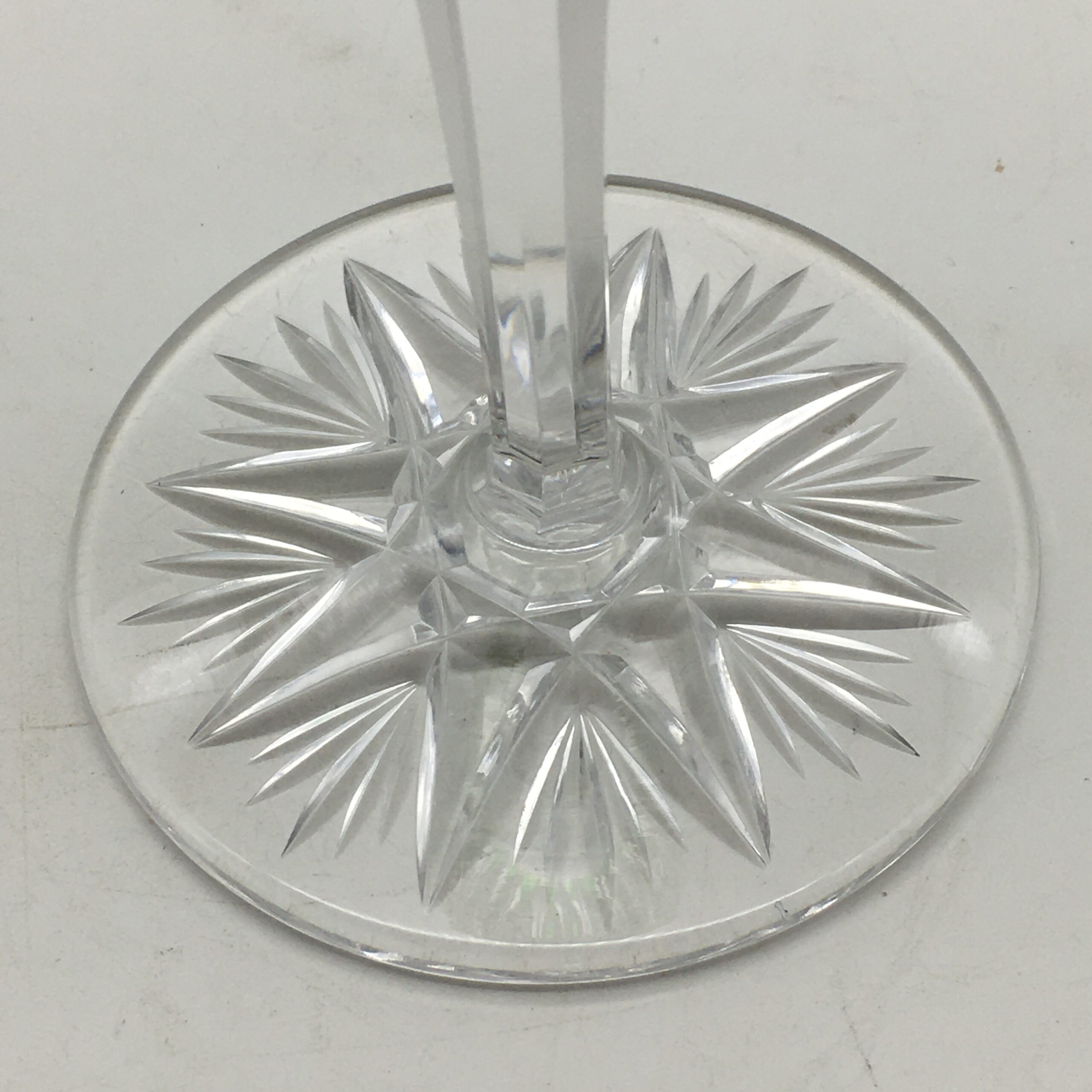 Classic Vintage Bohemian Crystal Hock or Wine Glass - Image 6