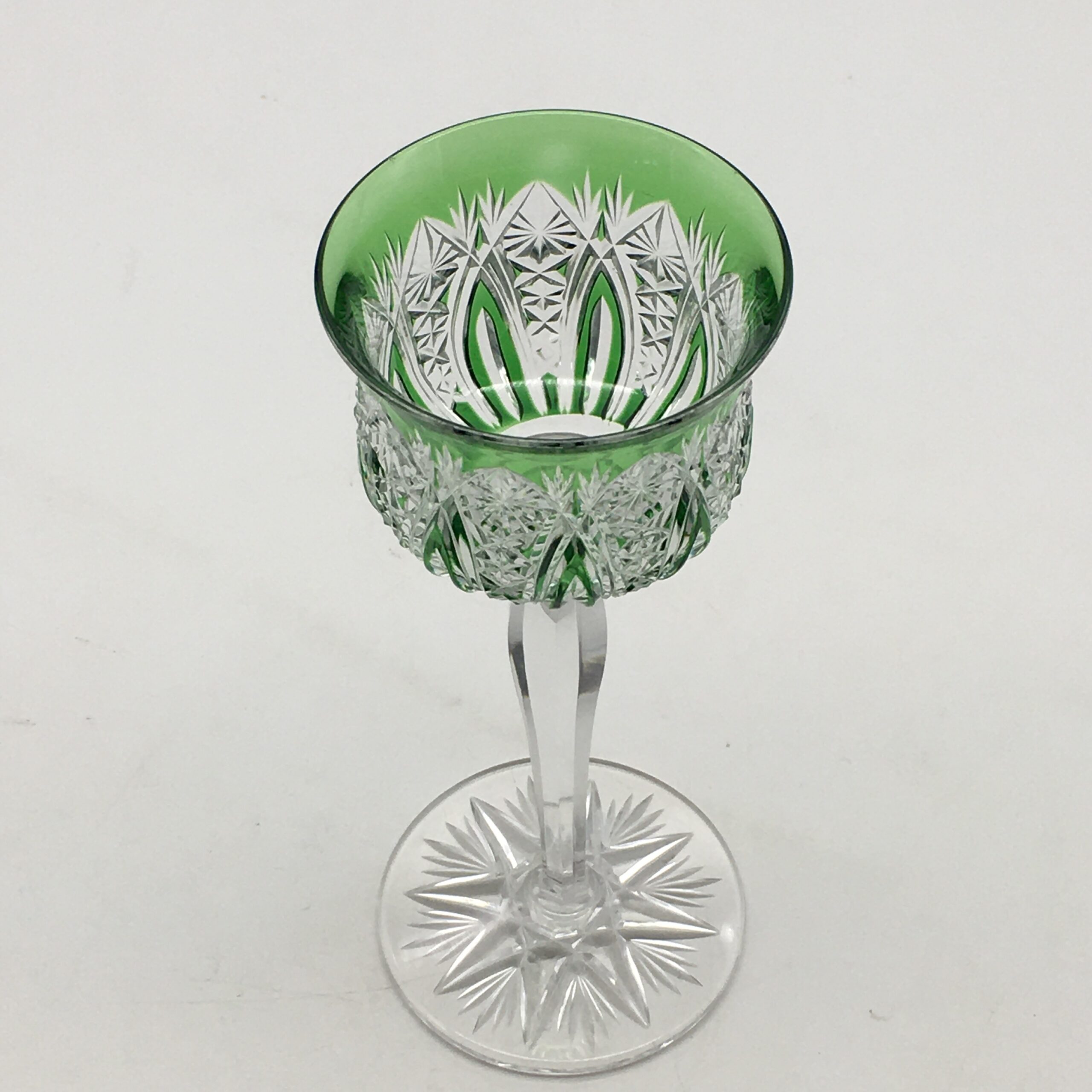 Classic Vintage Bohemian Crystal Hock or Wine Glass - Image 4