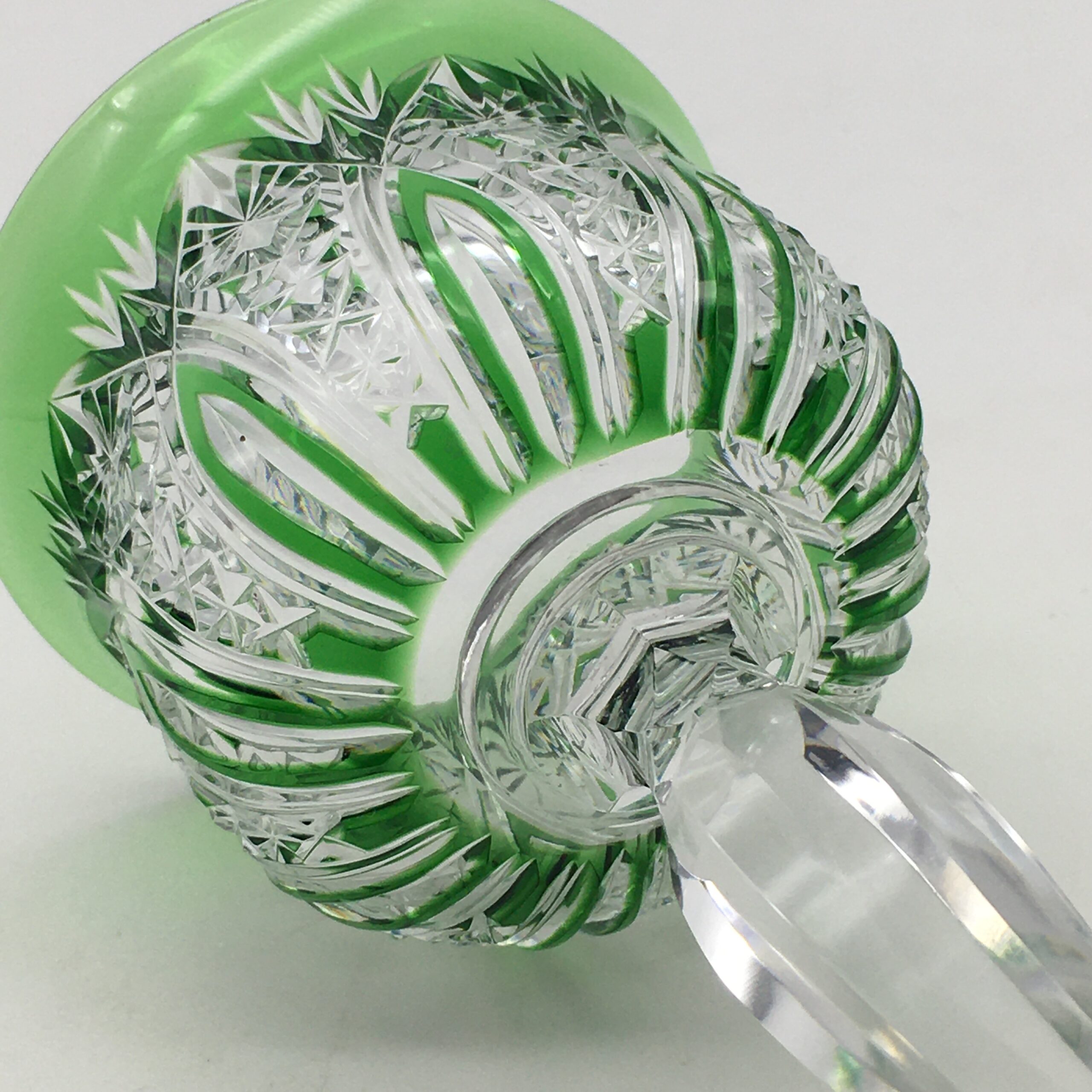 Classic Vintage Bohemian Crystal Hock or Wine Glass - Image 7