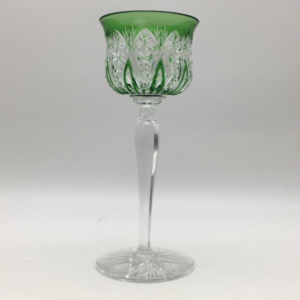 Classic Vintage Bohemian Crystal Hock or Wine Glass
