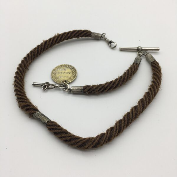 Rare Victorian Mourning 'Woven Hair’ Watch Chain (C.1870/80)