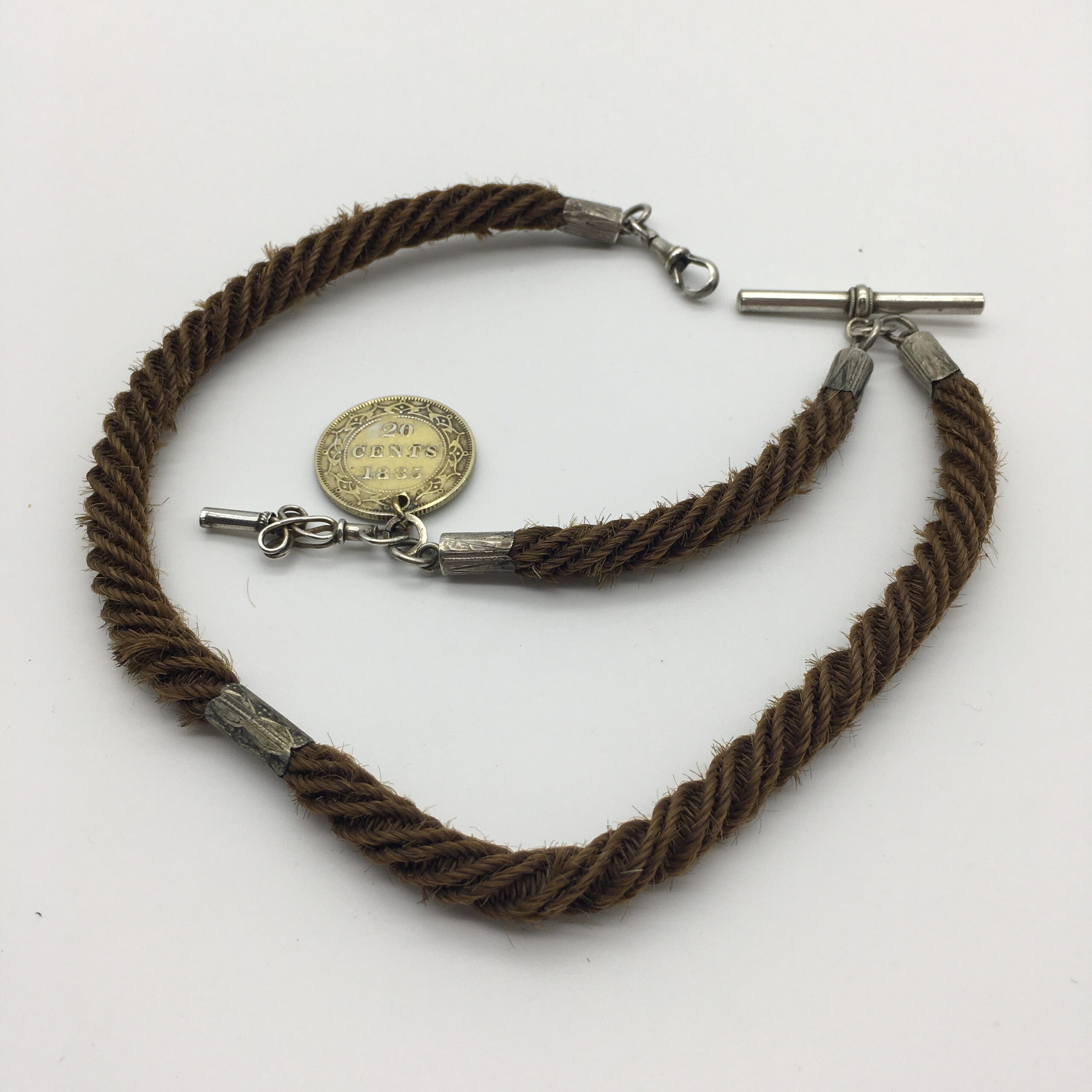 Rare Victorian Mourning 'Woven Hair’ Watch Chain (C.1870/80)