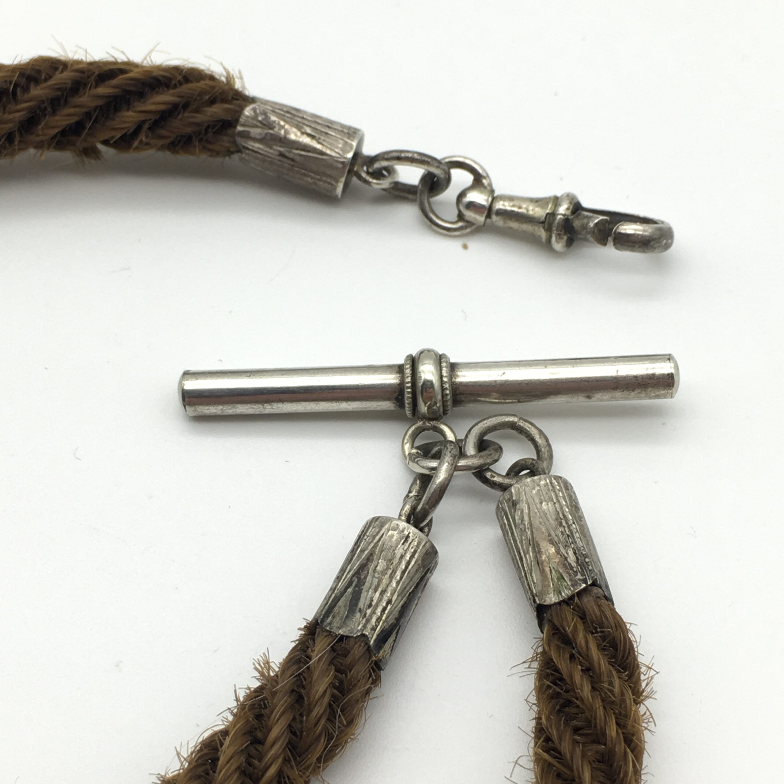 Rare Victorian Mourning 'Woven Hair’ Watch Chain (C.1870/80) - Image 6