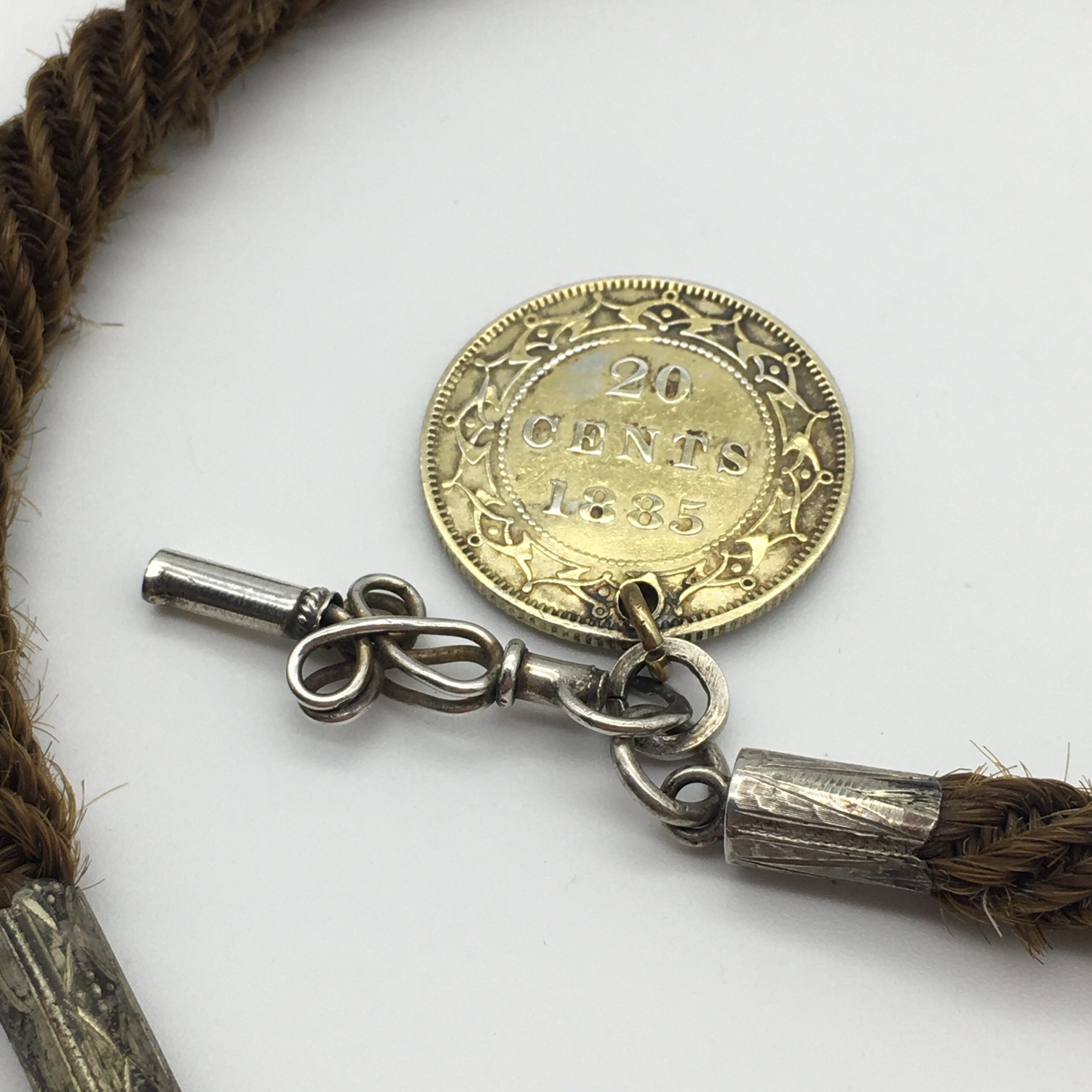 Rare Victorian Mourning 'Woven Hair’ Watch Chain (C.1870/80) - Image 5