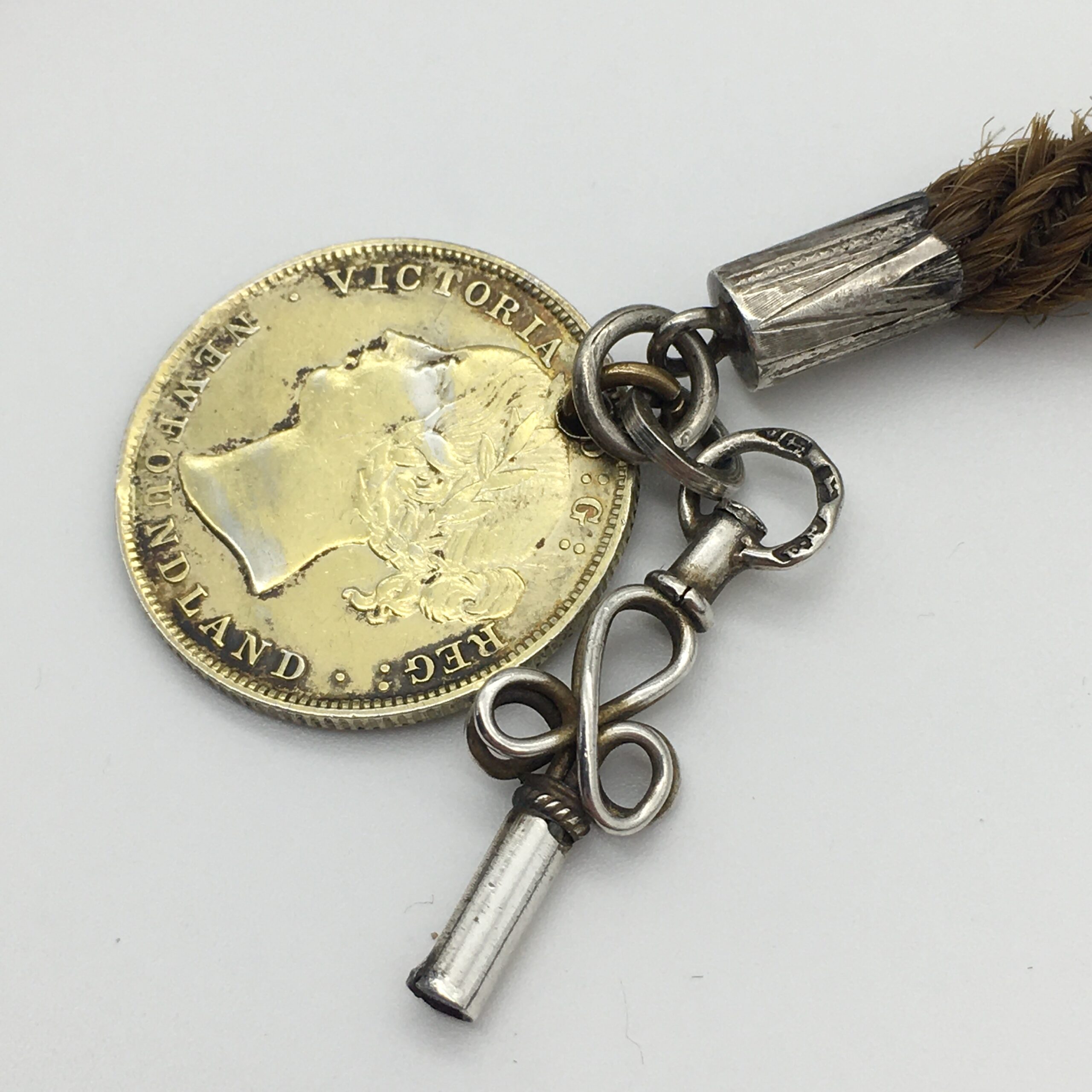 Rare Victorian Mourning 'Woven Hair’ Watch Chain (C.1870/80) - Image 7