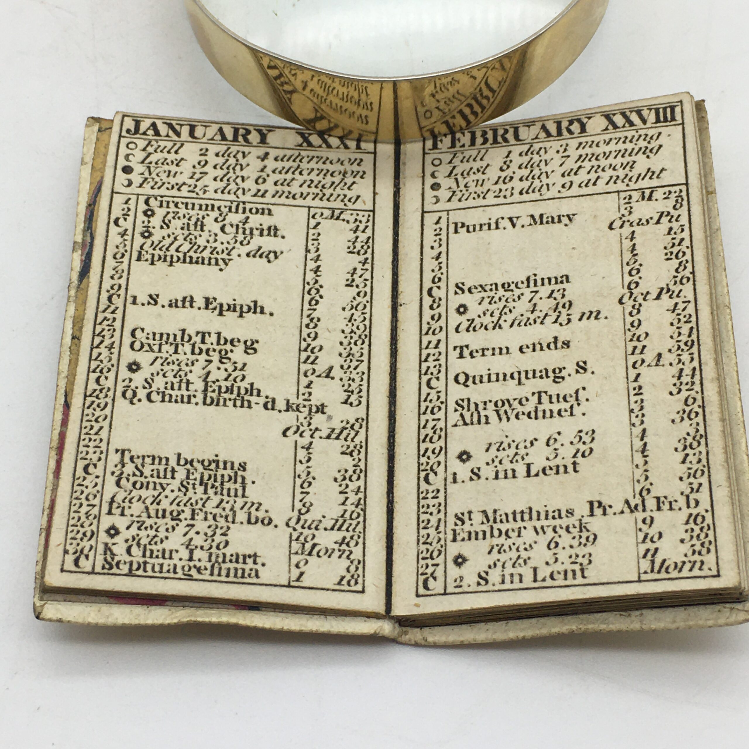 Very Rare Miniature ‘1799 London Almanac’ (George III) - Image 12