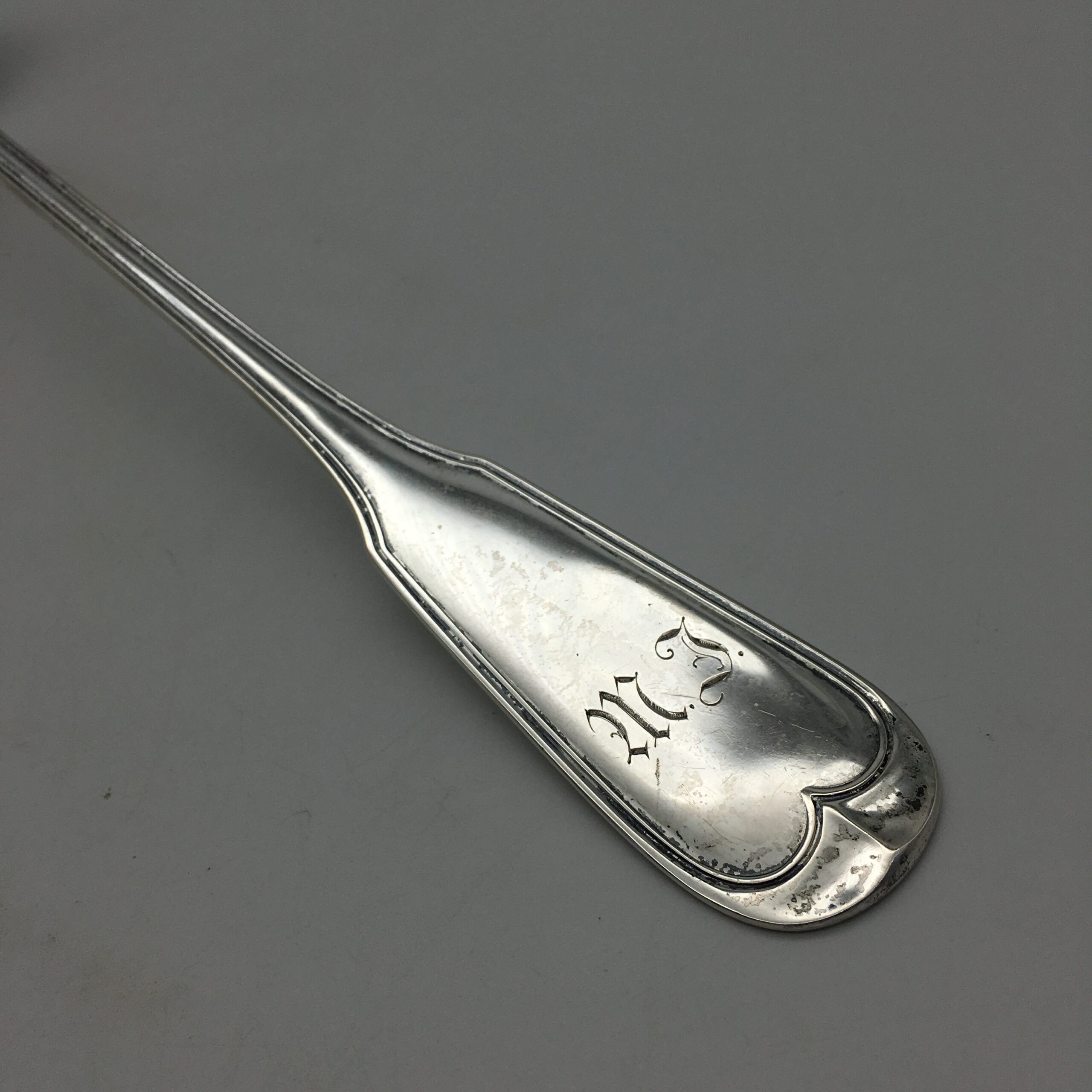Wonderful Antique Silver Soup or Punch Ladle - Image 5