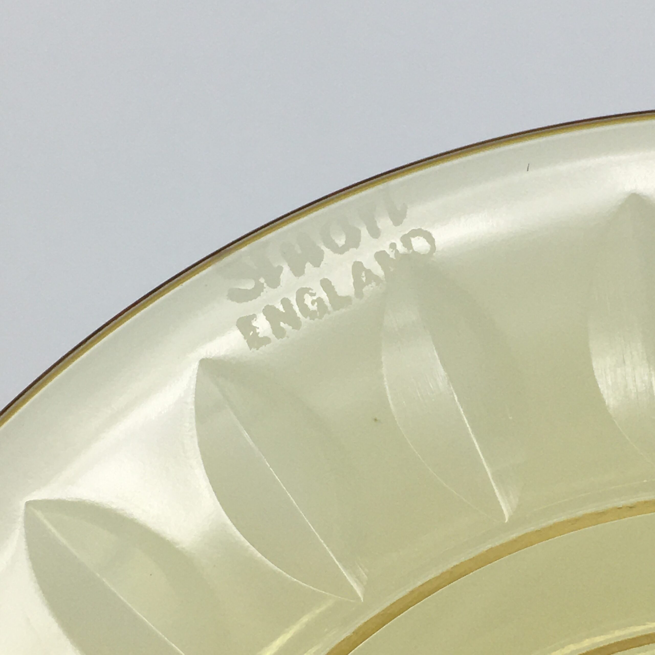 Rare Amazing Set of ‘Stuart Crystal’ Amber Hock/Wine Glasses - Image 10