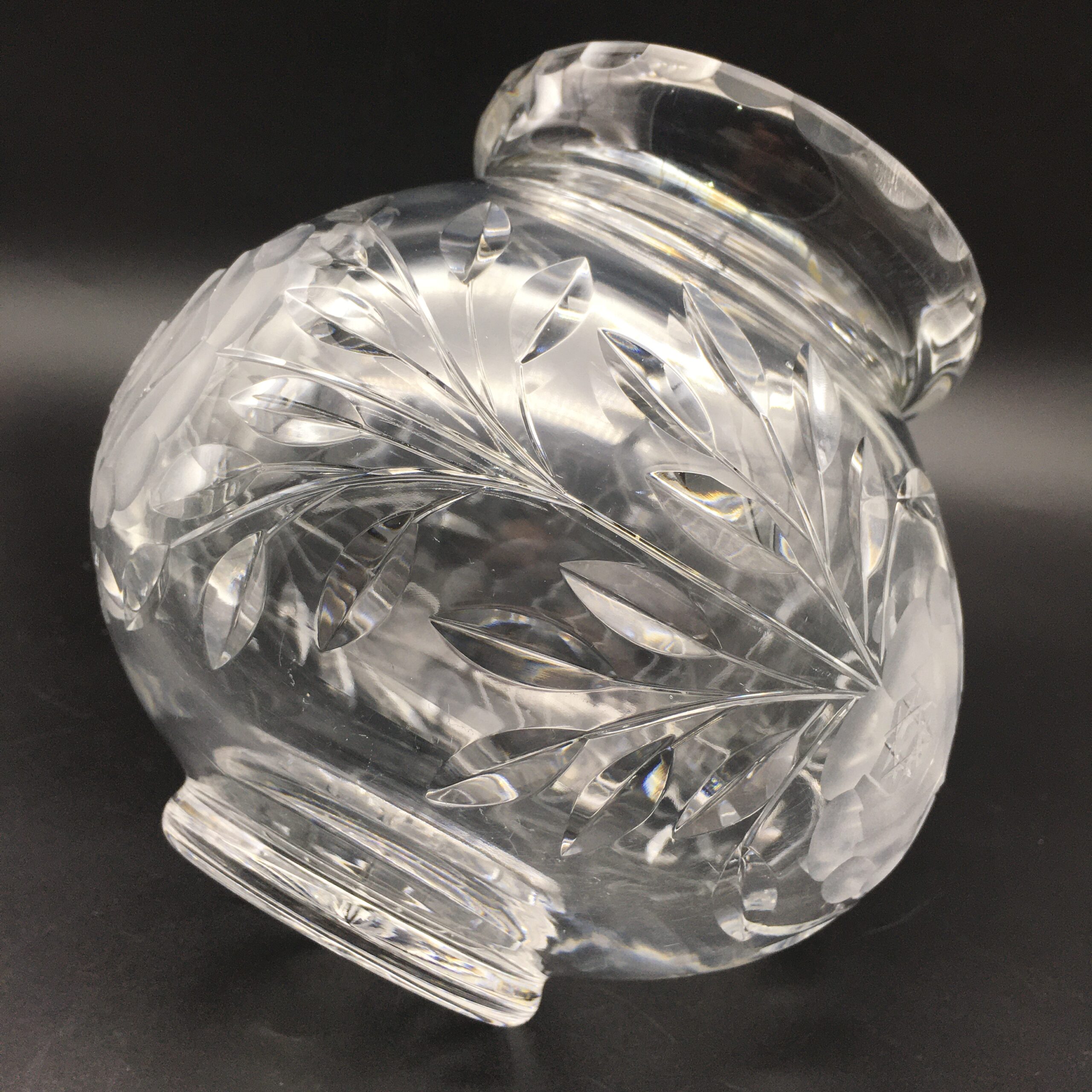 Large Attractive Round Rose-Cut Vase - Image 6