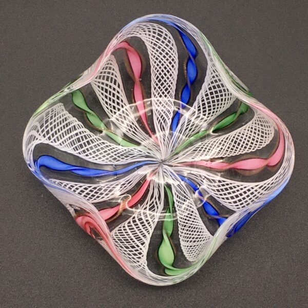 Wonderful Vintage ‘Murano Zanfirico’ Art Glass Dish