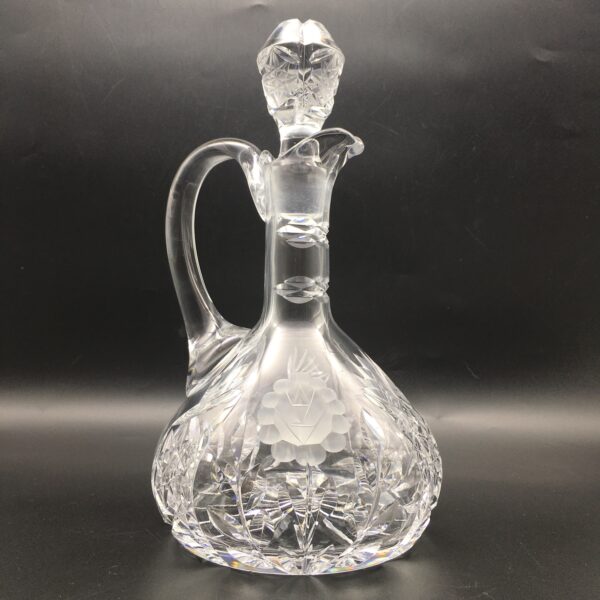 Vintage ‘Rose-Cut’ Crystal Claret Jug & Stopper
