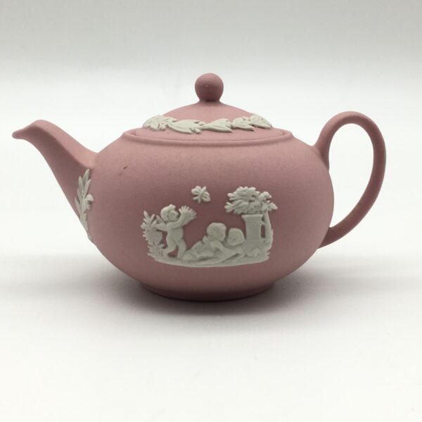 Miniature ‘Pink Wedgwood Jasperware’ Tea Pot