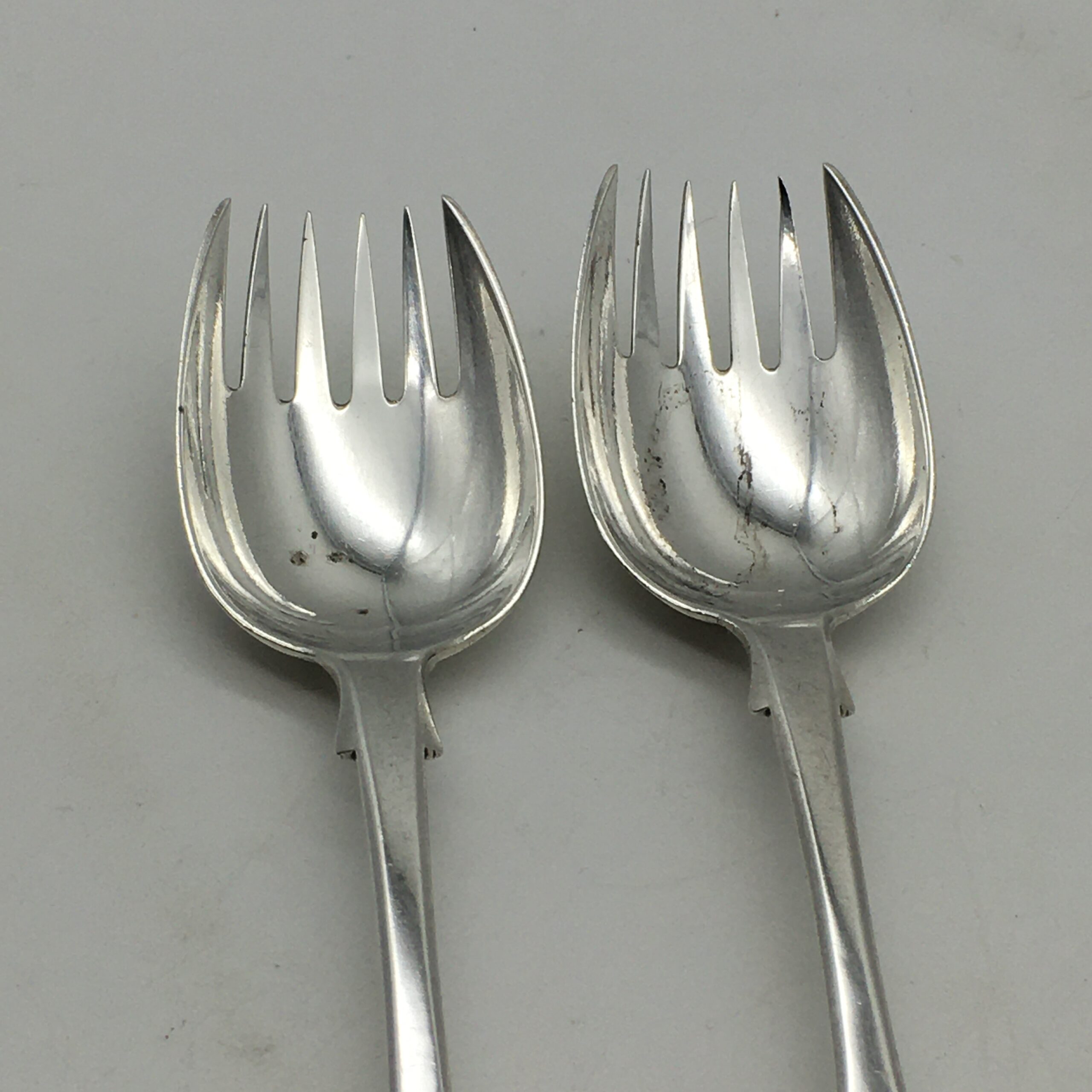 Amazing Pair of Victorian Silver ‘Runcible Spoons’ (1845) - Image 2