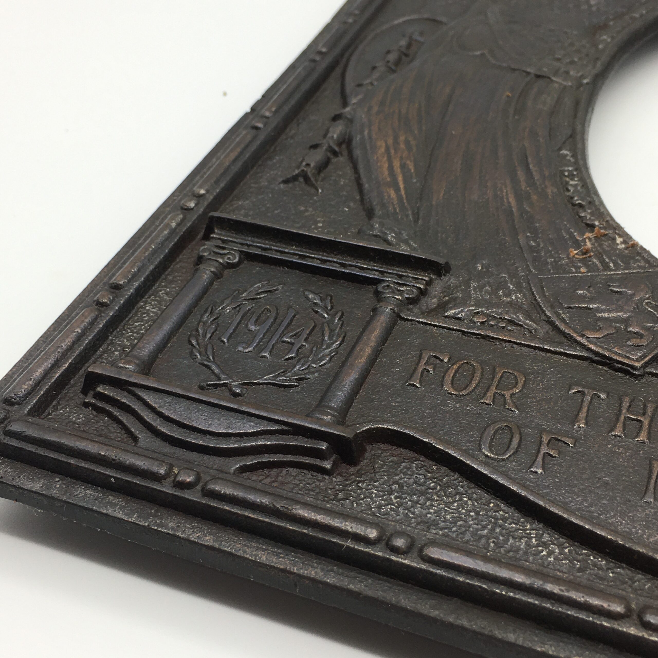 Impressive WW1 ‘For the Freedom of Mankind’ Iron Photo Frame - Image 6