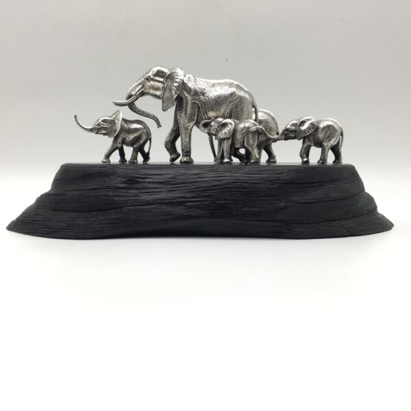 Rare Large Sterling Silver ‘Patrick Mavros’ Elephant Herd