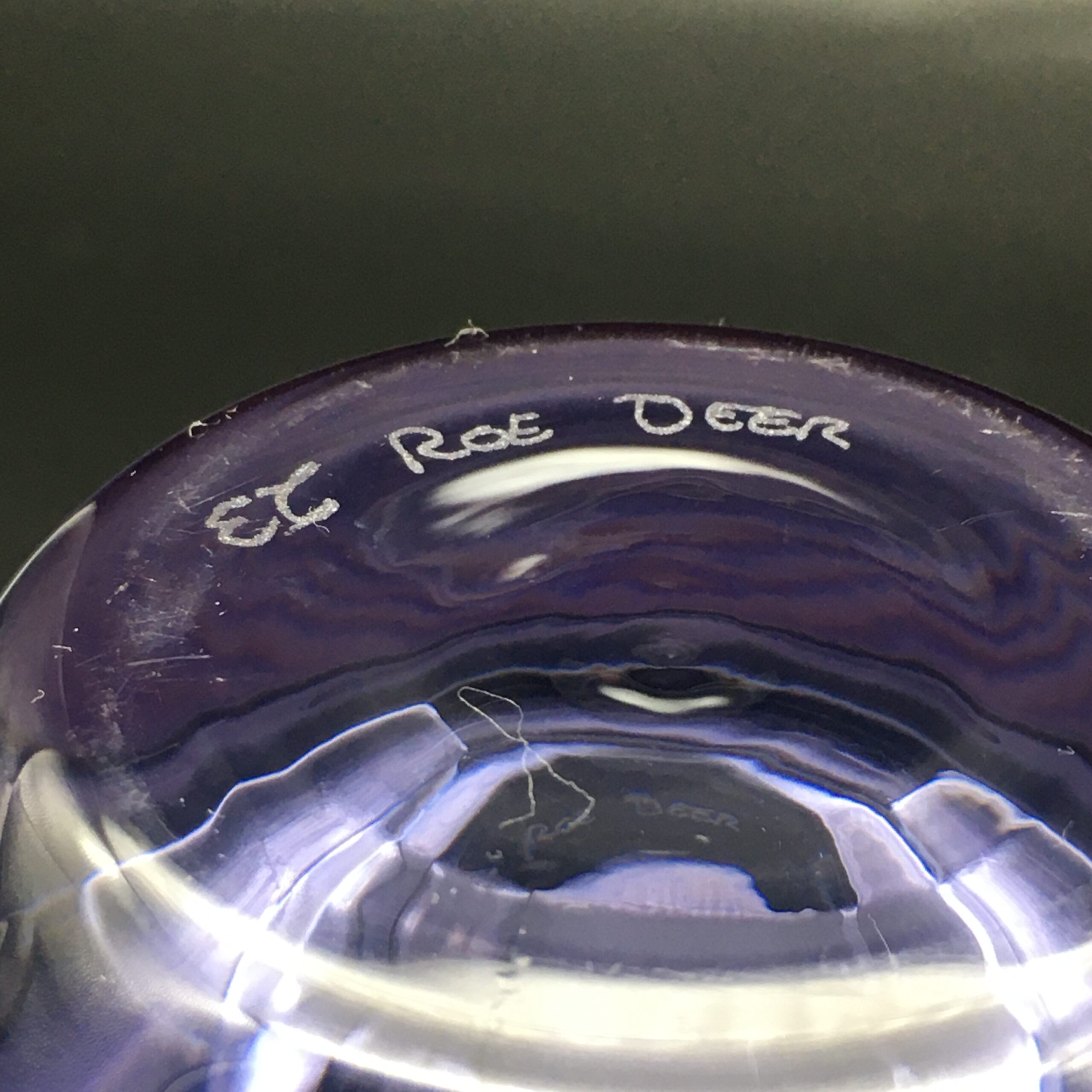 Caithness ‘Roe Deer’ Etched Glass Vase - Image 8