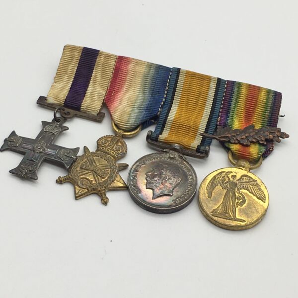 WW1 – ‘Military Cross’ Miniature Group of Four Medals