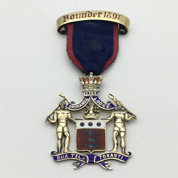 Impressive Victorian Silver & Enamel Masonic Medal (1891)