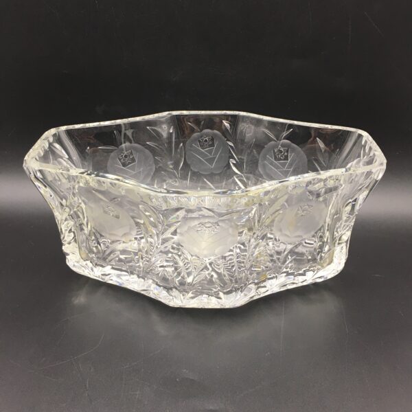 Quality Vintage ‘Rose-Cut’ Crystal Bowl