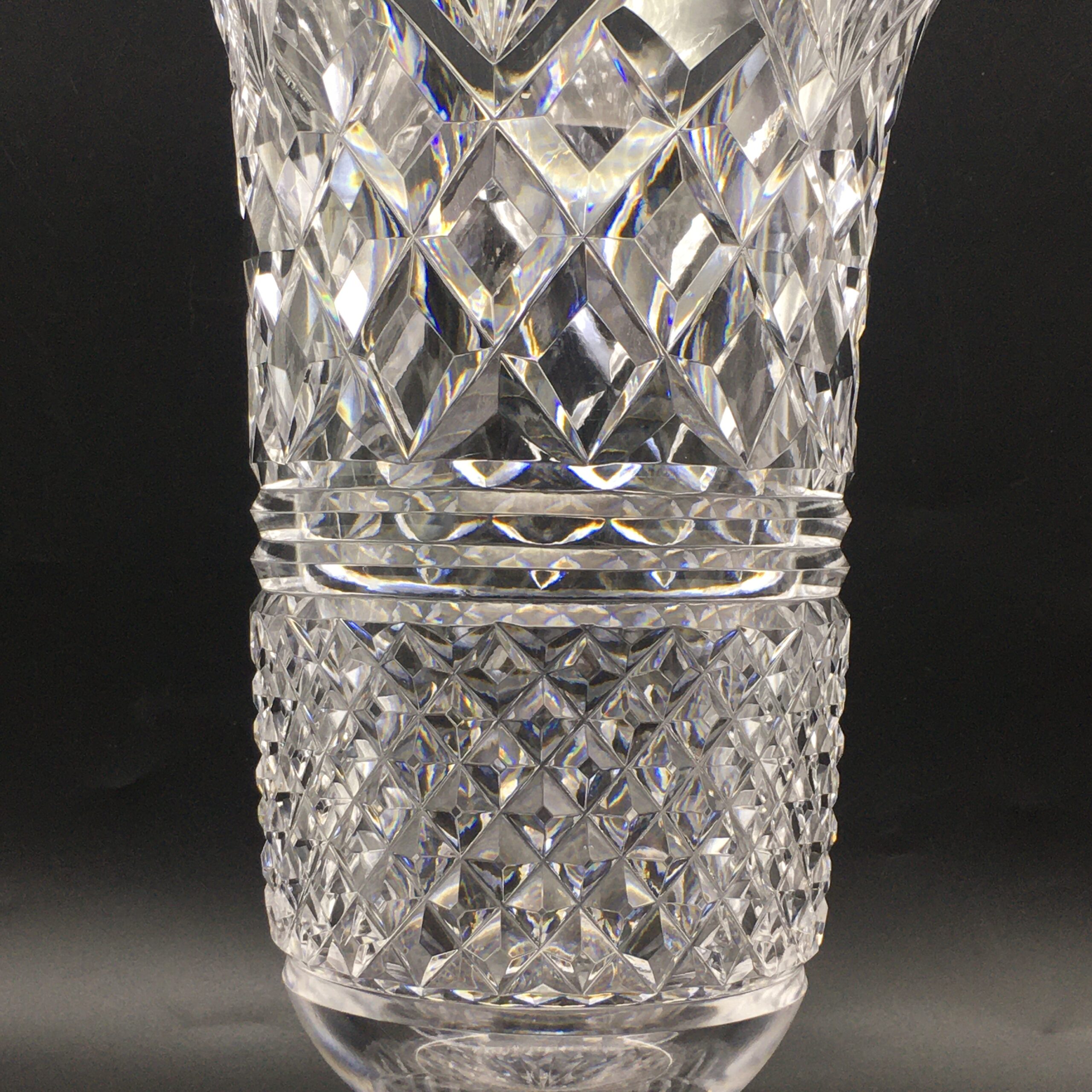 Large Top Quality Cut Crystal Vase - Image 3
