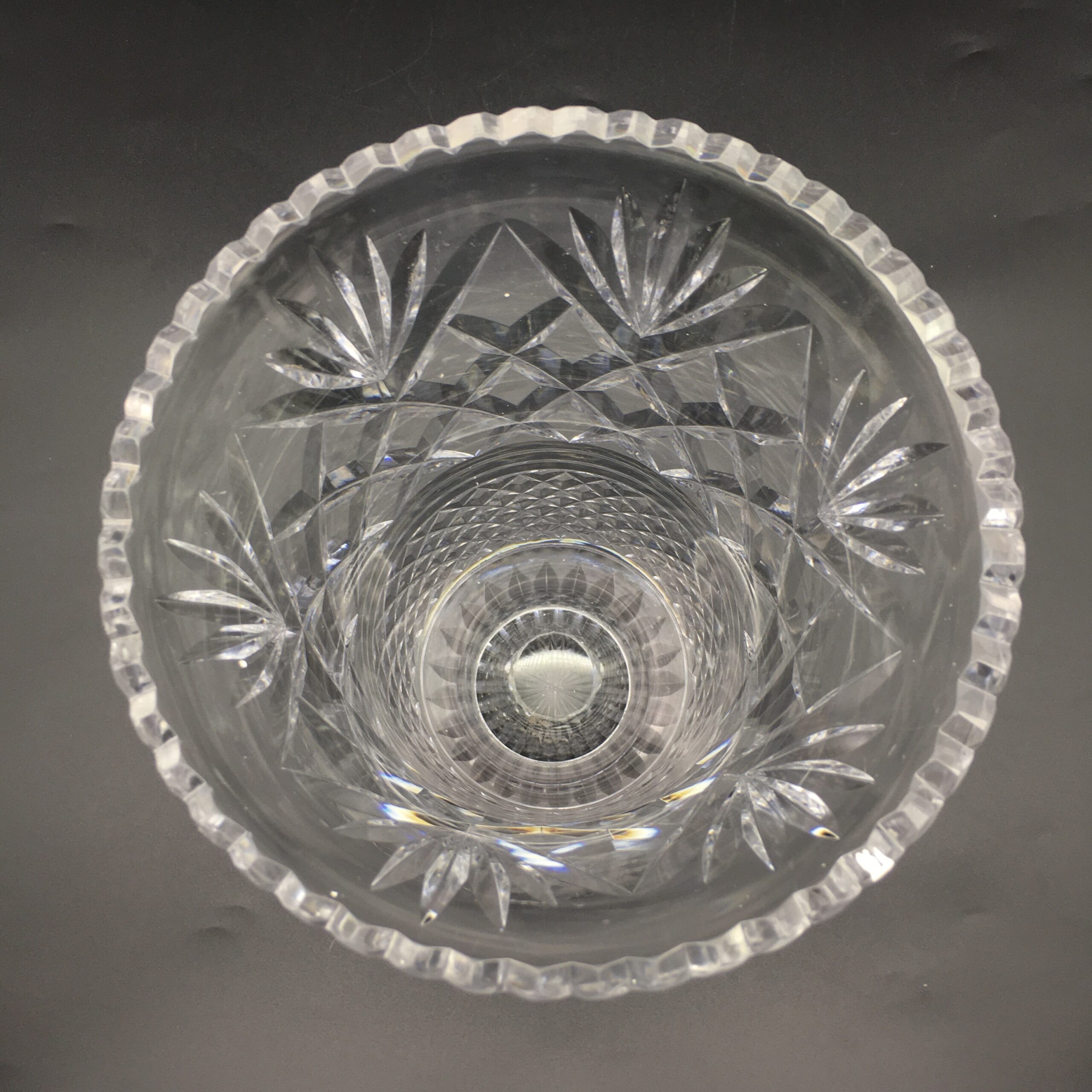 Large Top Quality Cut Crystal Vase - Image 6