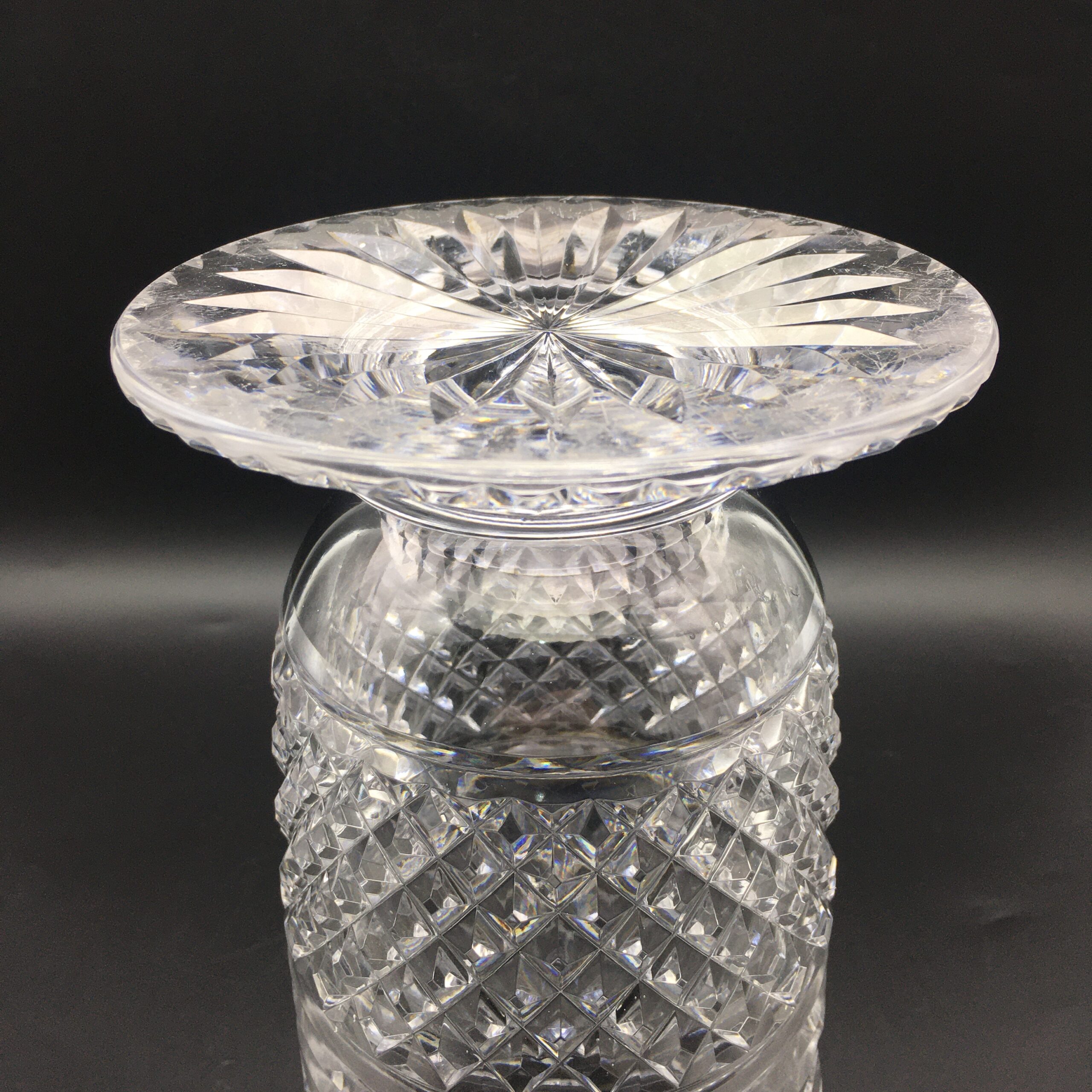Large Top Quality Cut Crystal Vase - Image 7