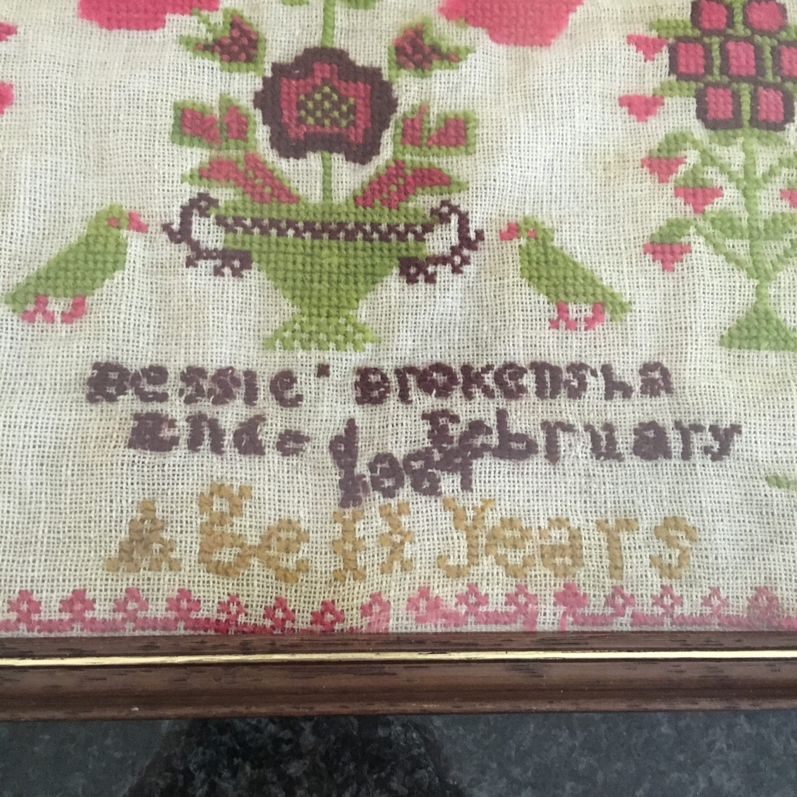 Victorian ‘Childs - Aged 11’ Needlework Sampler (1889) - Image 6