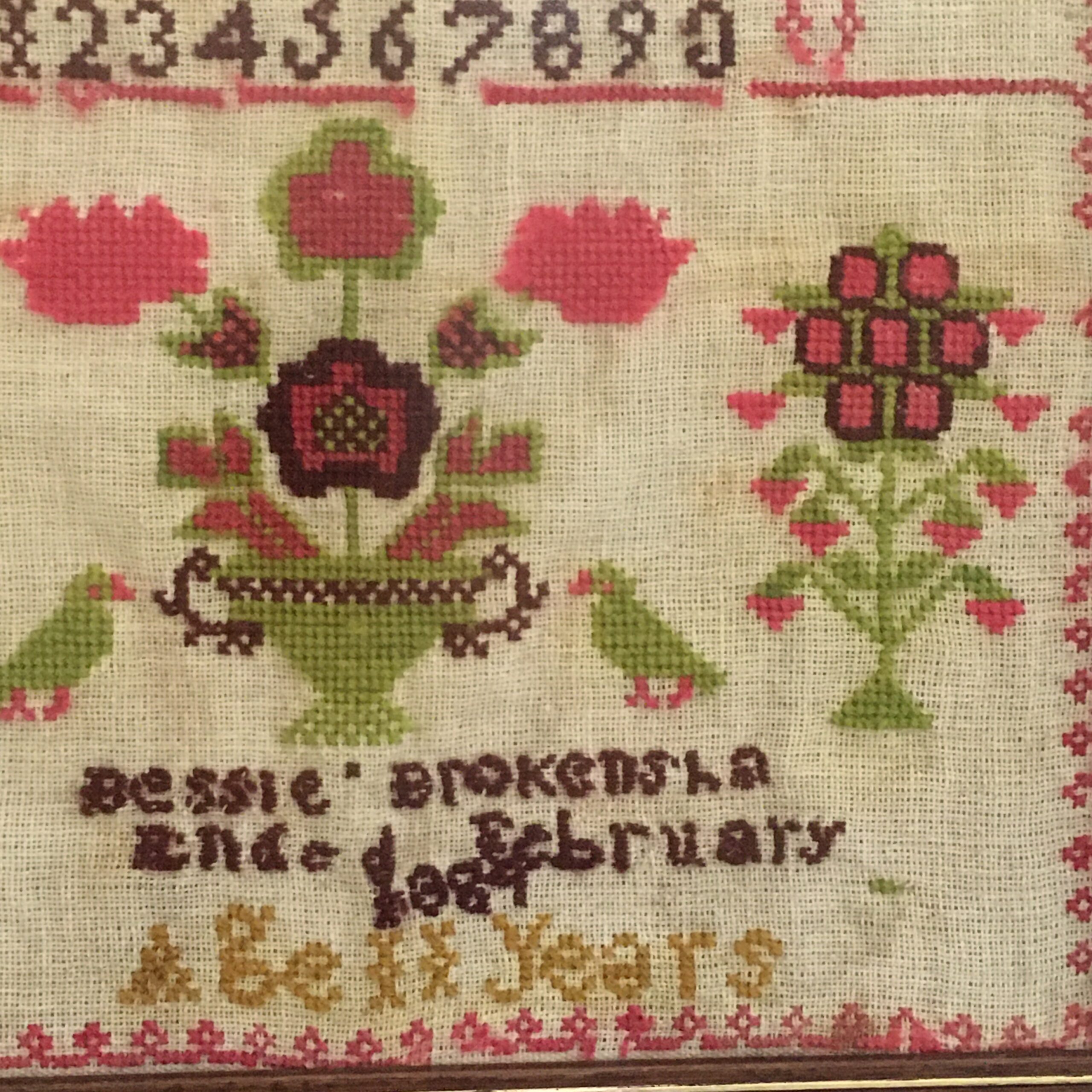 Victorian ‘Childs - Aged 11’ Needlework Sampler (1889) - Image 4