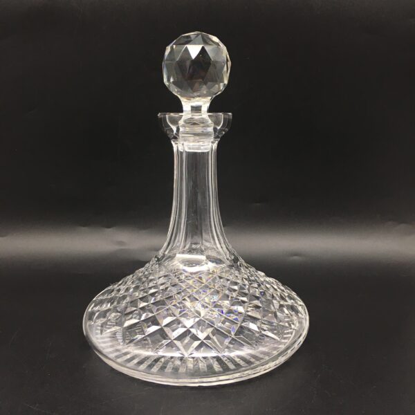 Vintage ‘Waterford’ Crystal Ships Decanter (‘Alana’ Pattern)