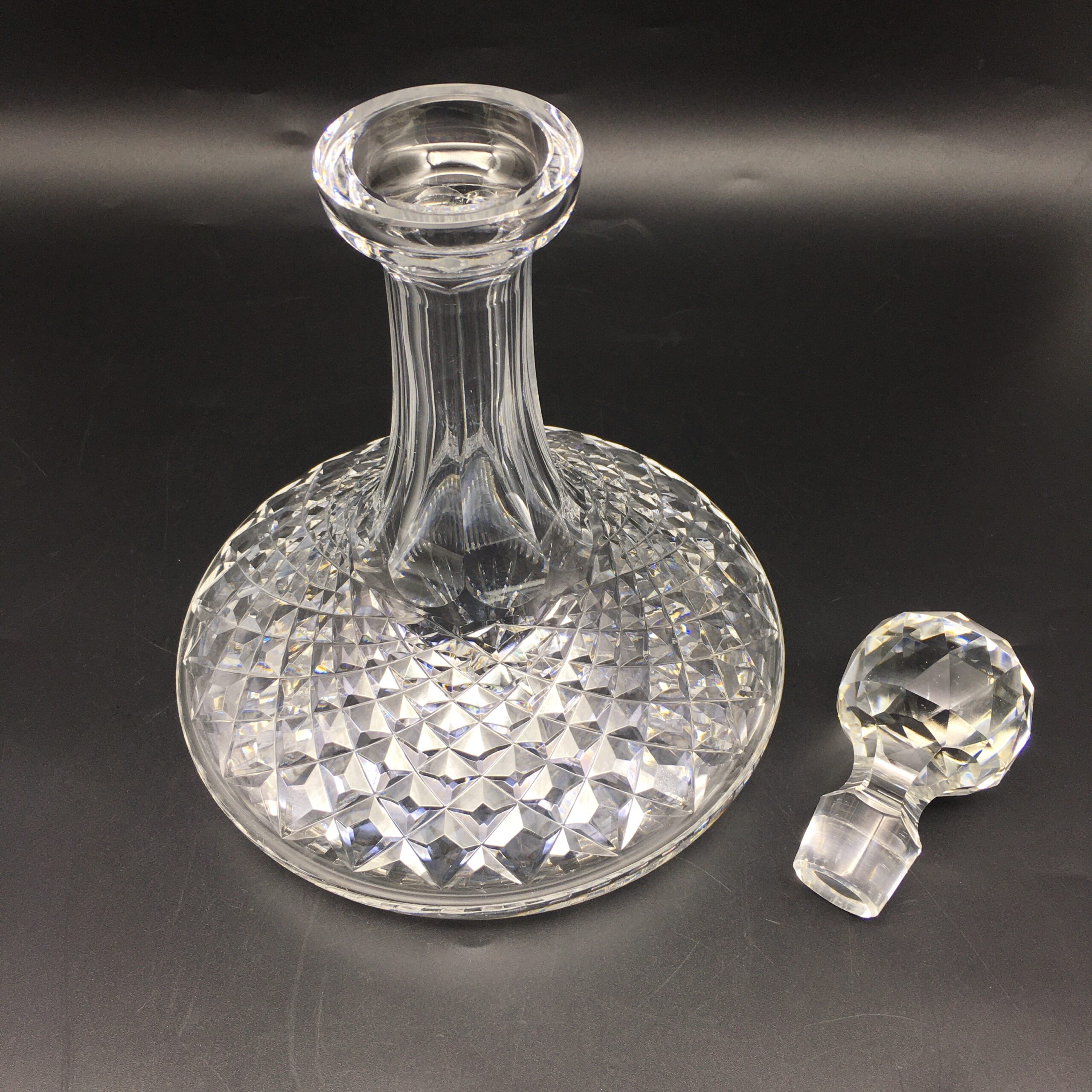 Vintage ‘Waterford’ Crystal Ships Decanter (‘Alana’ Pattern) - Image 4