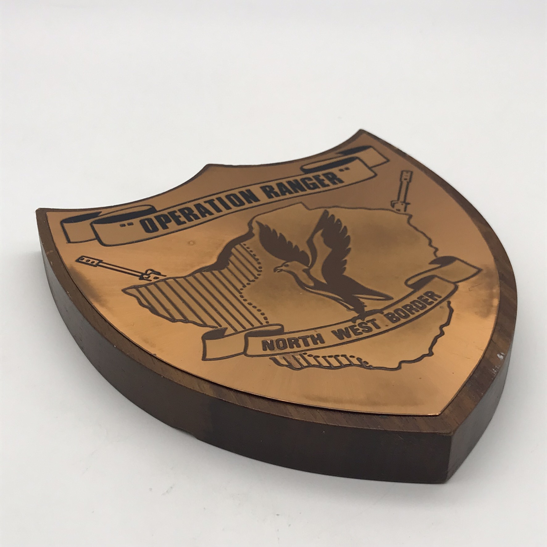 Rhodesian ‘Operation Ranger’ Copper & Wooden Plaque - Image 2