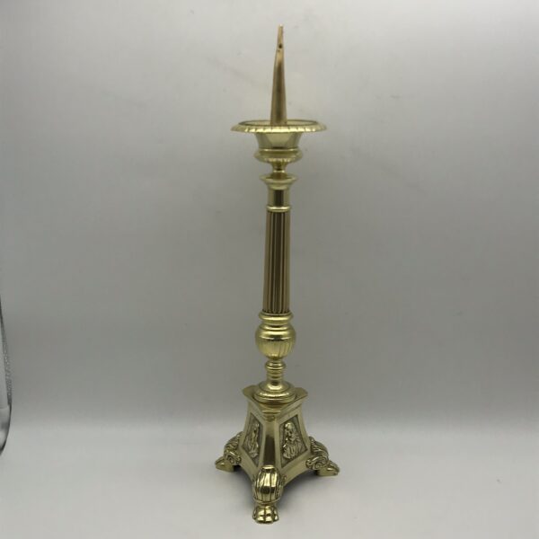Large Antique Brass ‘Pricket’ Candlestick