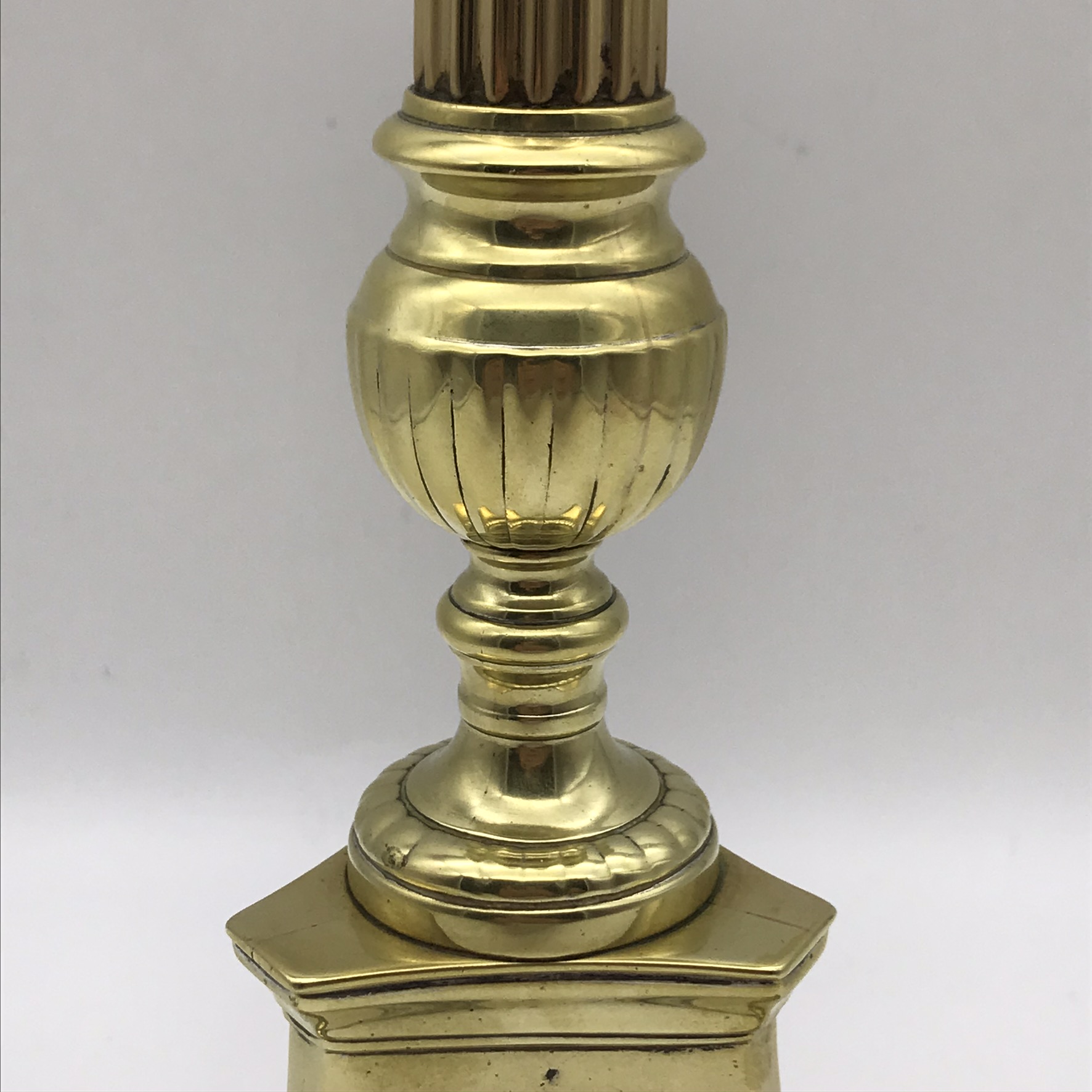 Large Antique Brass ‘Pricket’ Candlestick - Image 6