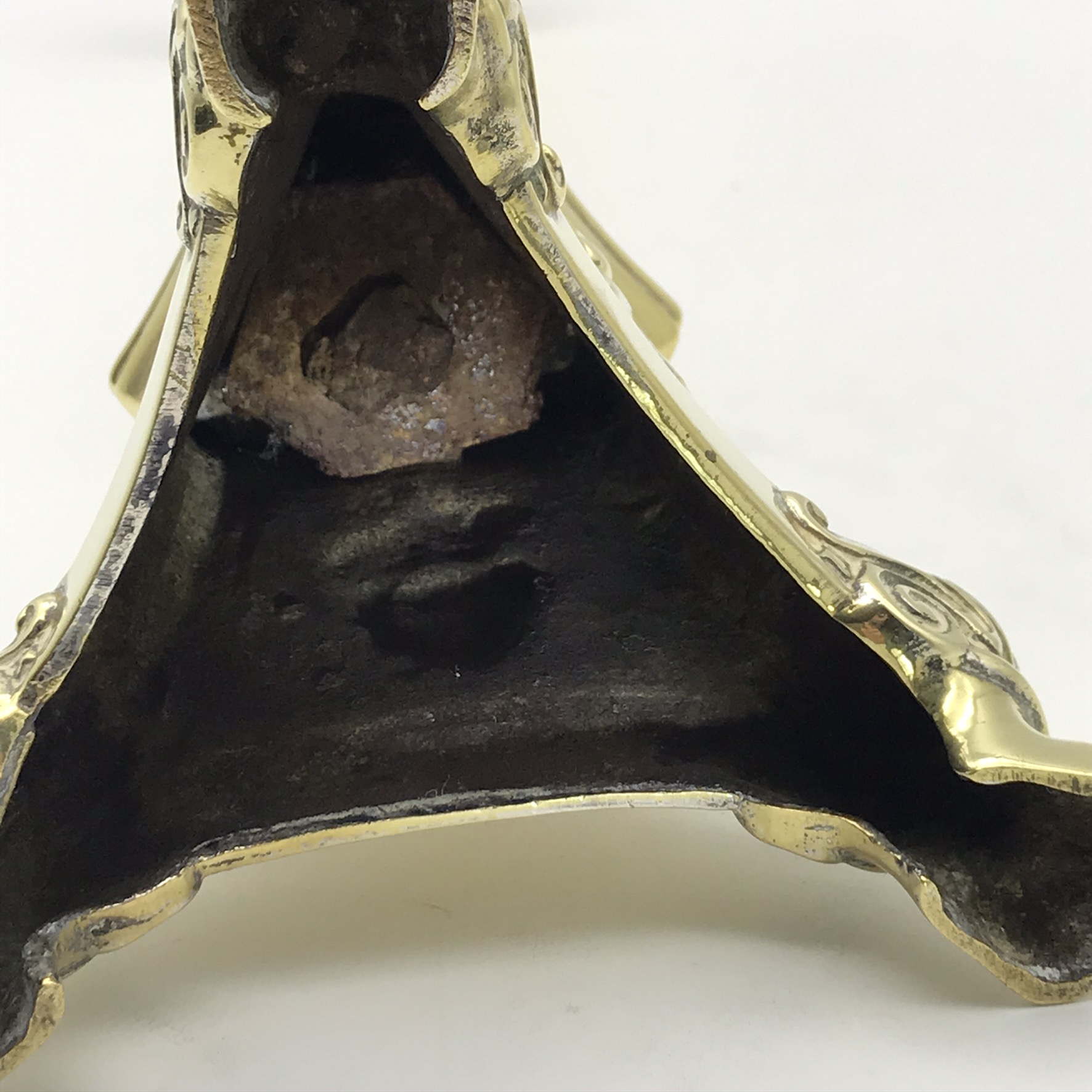 Large Antique Brass ‘Pricket’ Candlestick - Image 13