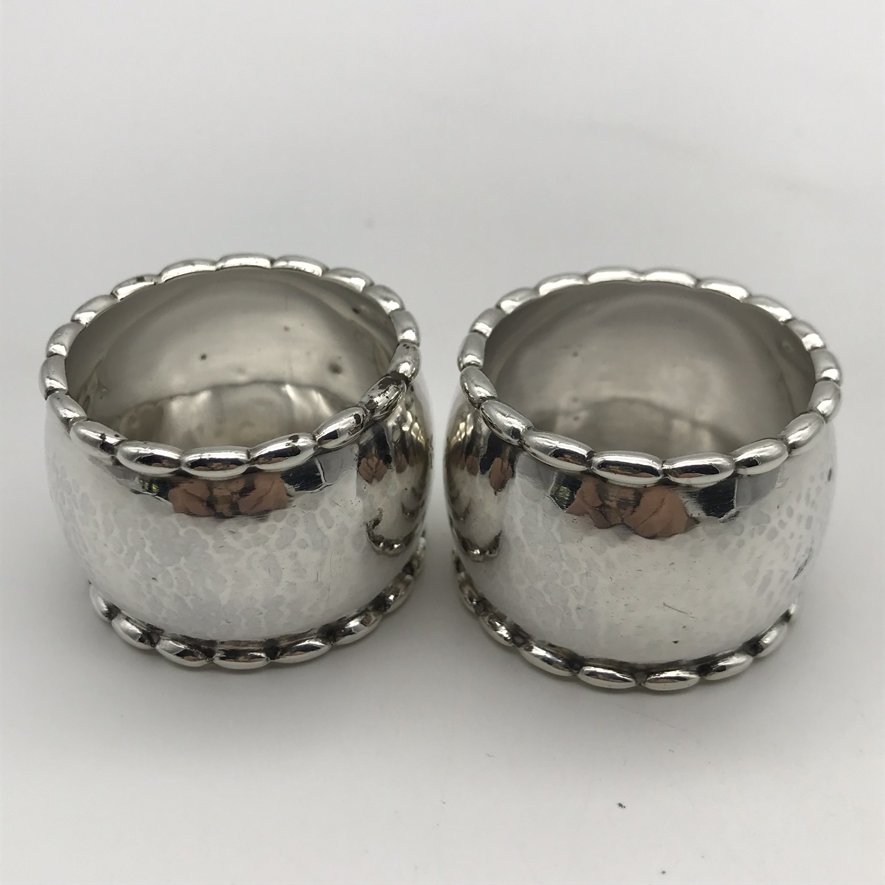 Rare ‘Georg Jensen’ Silver Napkin Rings (4) - Image 3