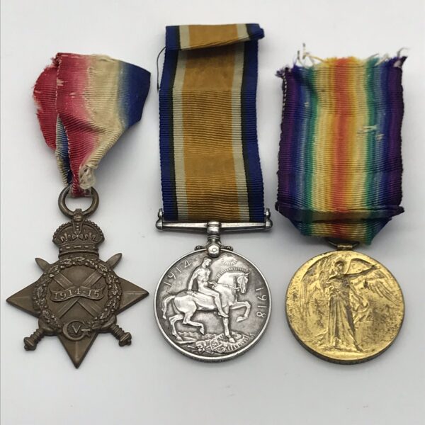 WW1 Medal Trio – ‘GNR. F. GREEDY’ – ‘R.G.A. & R.A.’ (SR - 872)
