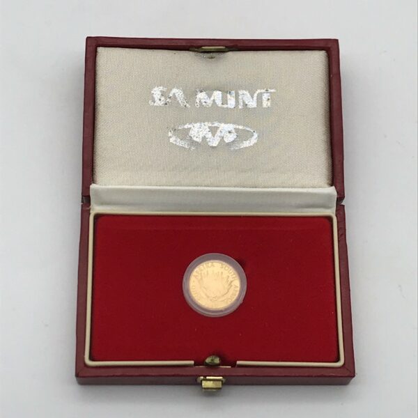 Gold 1/10 oz Proof 1993 Protea Coin (Boxed)