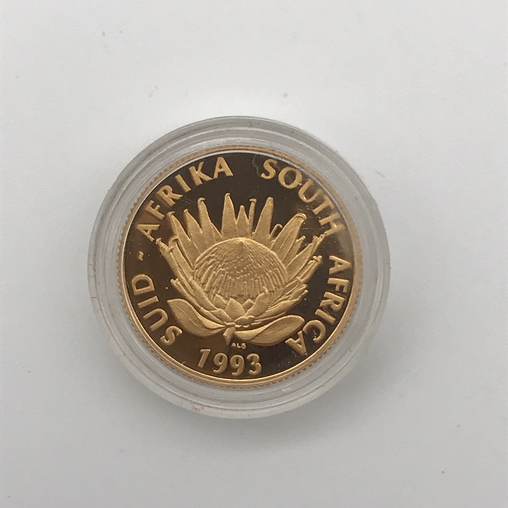 Gold 1/10 oz Proof 1993 Protea Coin (Boxed) - Image 5