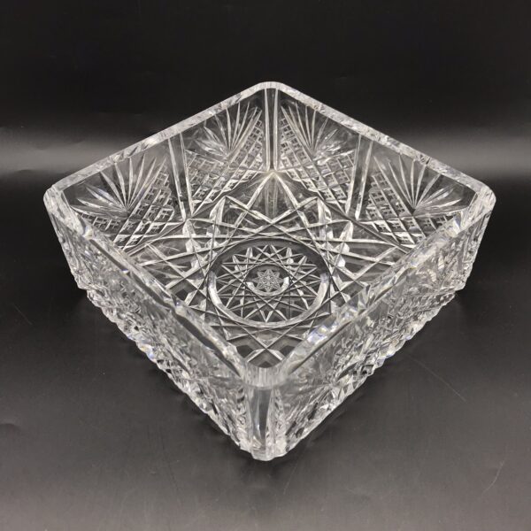 Wonderful Large 1950/60’s Cut-Crystal Square Bowl