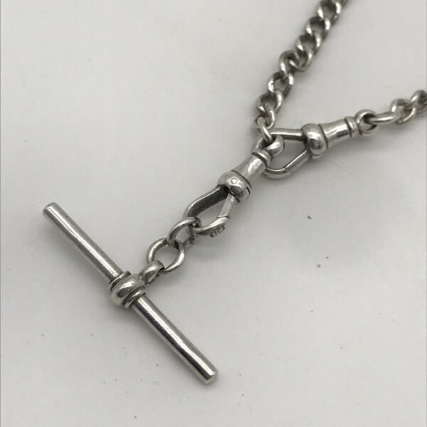 Victorian Solid Silver Pocket Watch Chain (1899)