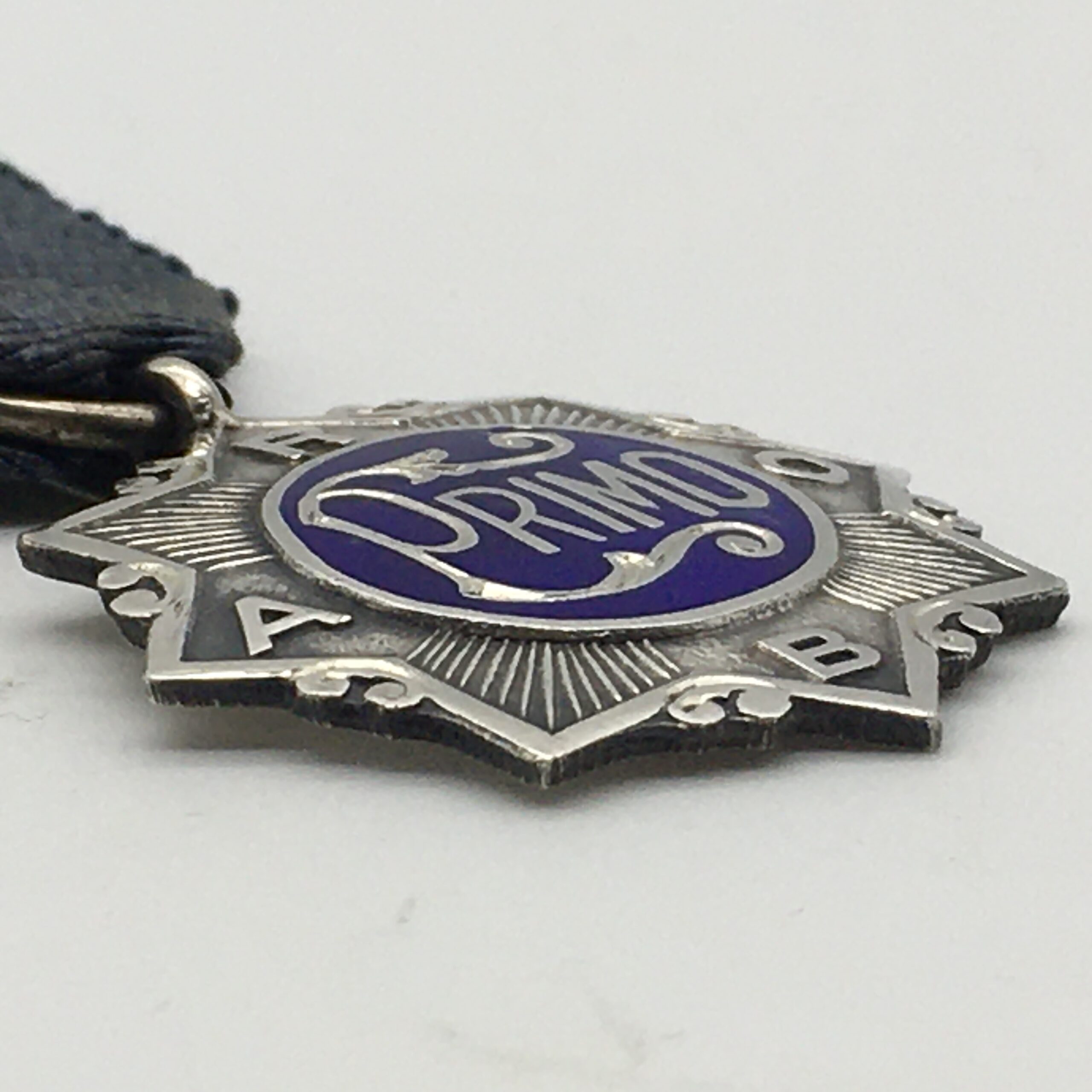 Early Silver & Enamel ‘R.A.O.B.–PRIMO’ Masonic Medal/Jewel - Image 4