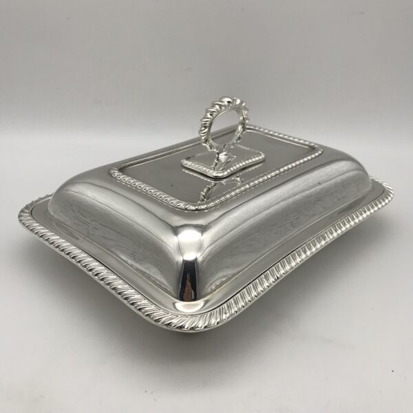 Antique Silver-Plated Entrée Dish & Cover
