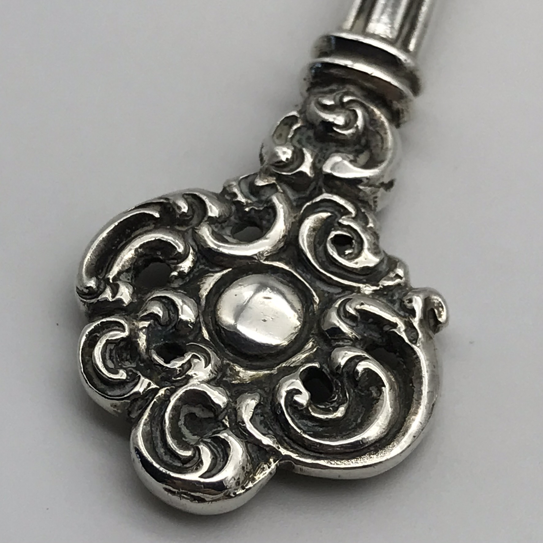 Wonderful Pair of Victorian Silver Dessert or Berry Spoons (1896) - Image 12