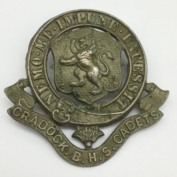 Rare – ‘Cradock B.H.S. Cadets’ Cap Badge (Not in Owens Book)