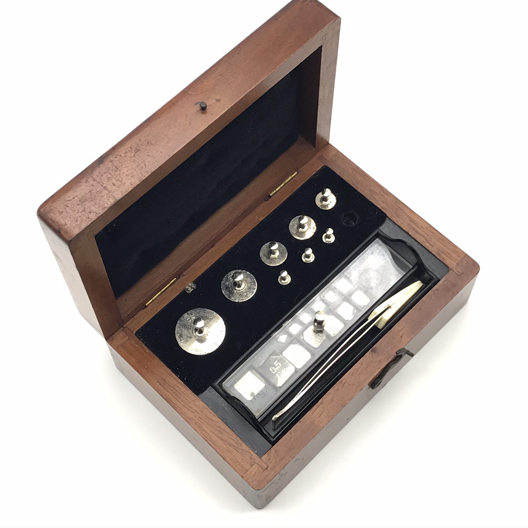 Early Wooden Boxed Set of Weights