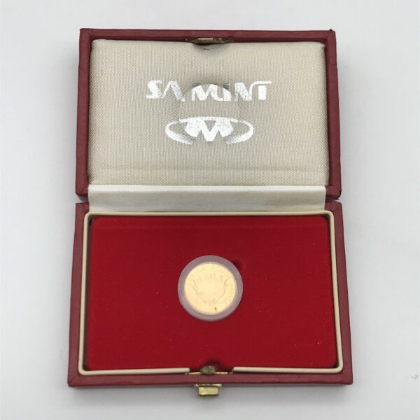 Gold 1/10 oz Proof 1993 Protea Coin (Boxed)